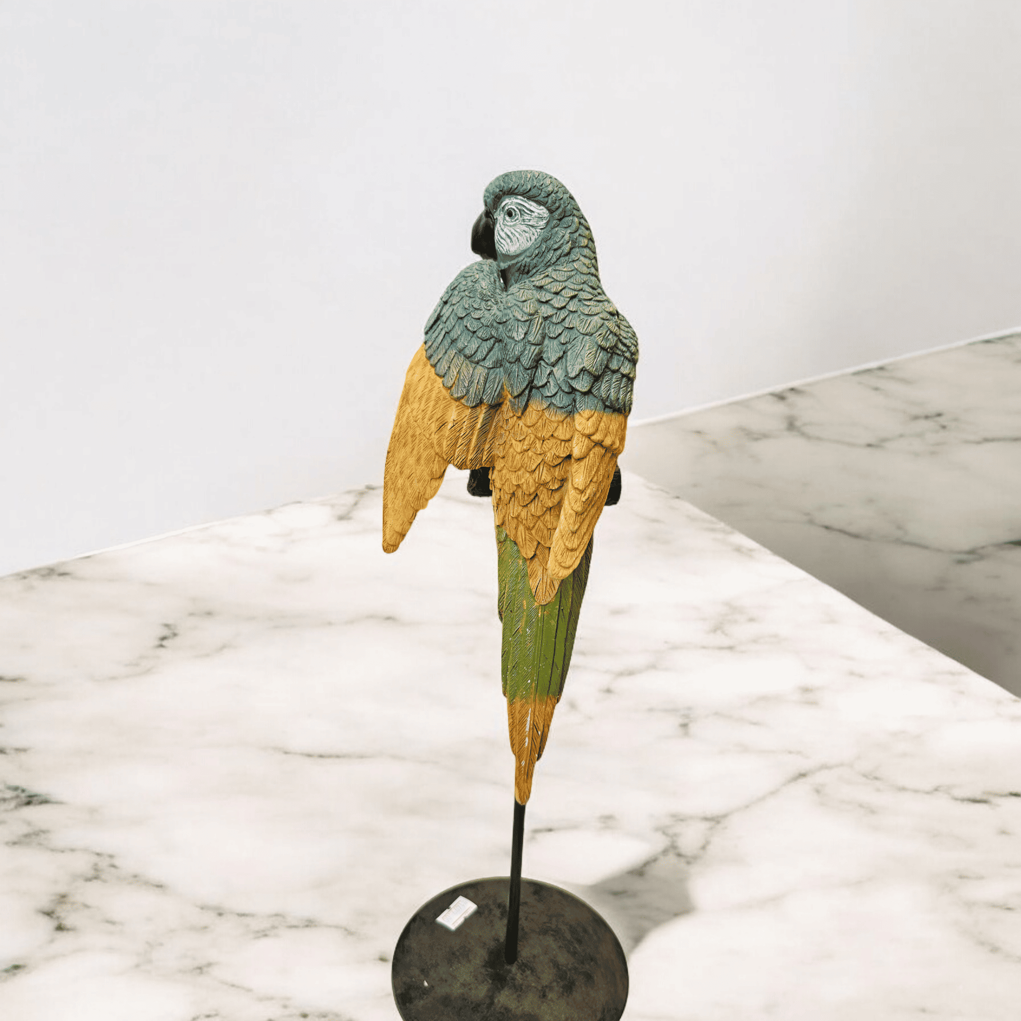 Blue & Yellow Parrot Showpiece 